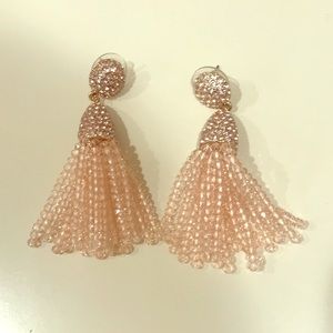 Cute pink tassel earrings